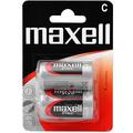 Maxell R14/C Zink-Kohle-Batterien - 2 Stk.