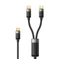 Mcdodo CA-6780 2-in-1 geflochtenes USB-C-Ladekabel - 1.5m