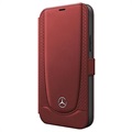 Mercedes-Benz Urban Line iPhone 12/12 Pro Wallet Leder Hülle - Rot