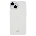 iPhone 14 Plus Mercury Goospery Glitter TPU Hülle - Weiß