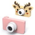 Mini HD Digitalkamera für Kinder D8 - 8MP - Rosa / Hirsche