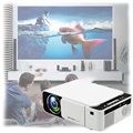 Tragbarer Mini-Full-HD-LED-Projektor T5 (Offene Verpackung - Zufriedenstellend) - Weiß