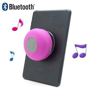 Tragbarer Spritzwassergeschützter Mini-Bluetooth-Lautsprecher BTS-06 - Hot Pink