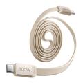 Momax DC88 Mag.Link Flaches magnetisches USB-C-Kabel - 100W, 1m - Beige