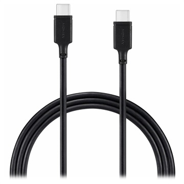 Momax Zero DC16 USB-C / USB-C Kabel - 1m - Schwarz