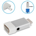 Moshi HDMI auf VGA Adapter mit 3.5mm Audio - Silber / Weiß