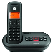 Motorola E211 DECT-Schnurlostelefon mit digitalem Anrufbeantworter - Schwarz