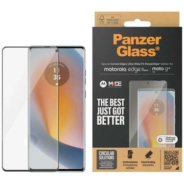 Motorola Edge 50 Fusion/Moto G85/G96 PanzerGlass Ultra-Wide Fit EasyAligner Panzerglas - Schwarz Rand