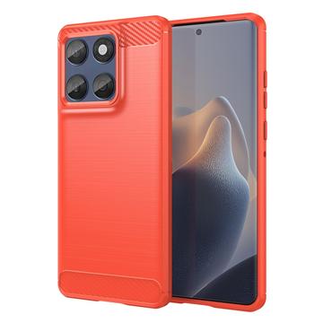 Motorola Edge 60/60 Fusion Gebürstete TPU Hülle - Karbonfaser