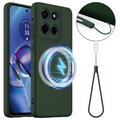 Motorola Edge 60 Stylus Liquid Silikonhülle - MagSafe-kompatibel - Dunkel Grün