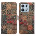 Motorola Edge 70 Max Bohemian Wallet Hülle - Blütenblätter