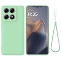 Motorola Edge 70 Pro Liquid Silikonhülle mit Handschlaufe - Grün
