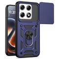 Motorola Edge 70 Pro Drehring-Hybrid Hülle mit Kameraschutz - Blau