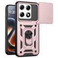 Motorola Edge 70 Pro Drehring-Hybrid Hülle mit Kameraschutz - Roségold