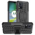 Motorola Moto E13 Rutschfeste Hybrid-Hülle mit Ständer - Schwarz