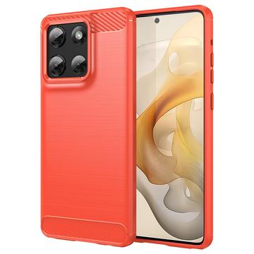 Motorola Moto G Stylus 5G (2025) Gebürstete TPU Hülle - Karbonfaser