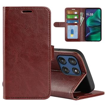 Motorola Moto G Stylus 5G (2025)/Edge 60 Stylus Wallet Schutzhülle mit Magnetverschluss - braun