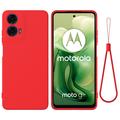 Motorola Moto G04/G24 Liquid Silikonhülle - Rot