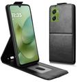 Motorola Moto G06/G06 Power Vertikal Flip Hülle mit Ständer - Schwarz