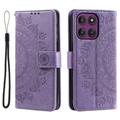 Motorola Moto G37 Power Mandala Wallet-Hülle mit Handschlaufe