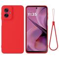 Motorola Moto G55 Liquid Silikonhülle - Rot