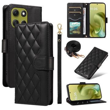 Motorola Moto G86 Luxus Gesteppte Wallet Hülle