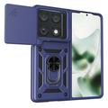 Motorola Razr Fold Drehring-Hybrid Hülle mit Kameraschutz - Blau