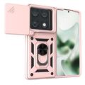 Motorola Razr Fold Drehring-Hybrid Hülle mit Kameraschutz - Roségold
