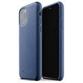 Mujjo Premium Full Leder iPhone 11 Pro Schutzhülle - Blau