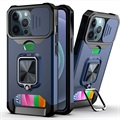 Multifunktions 4-in-1 iPhone 13 Pro Hybrid Hülle - Navy Blau