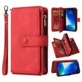 Mehrzweck-Serie iPhone 14 Pro Schutzhülle mit Geldbörse - Rot