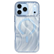 iPhone 18 Pro/17 Pro Mutural magnetischer Schimmer Hybrid-Hülle - Blau