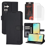 Samsung Galaxy S24 FE MyTPhone CardMate Leder Wallet Hülle - Schwarz