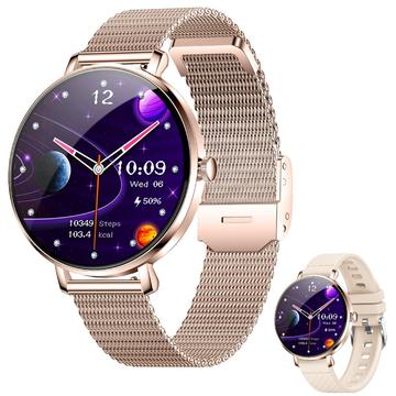 NX21 Gesundheitsüberwachung Frauen Smartwatch - Bluetooth 5.3 & IP68