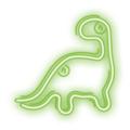 Neolia Dekorative Neonleuchte - Dinosaurier - Grün