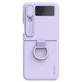 Nillkin CamShield Silky Samsung Galaxy Z Flip4 Silikonhülle - Violett