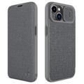 Nillkin Qin Pro Series iPhone 14 Flip Hülle - Grau