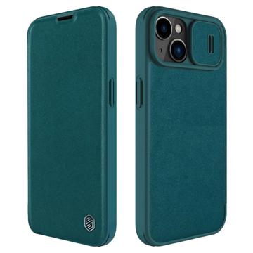 Nillkin Qin Pro iPhone 14 Plus Flip Hülle - Grün