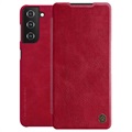 Nillkin Qin Series Samsung Galaxy S21+ 5G Flip Case - Rot