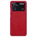 Nillkin Qin Serie Xiaomi Poco M4 Pro Flip Hülle - Rot