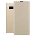 Nillkin Sparkle Samsung Galaxy S10+ Flip Hülle - Gold