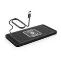 Rutschfestes kabelloses Silikon-Autoladegerät, 15W - USB-A - Schwarz