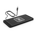 Rutschfestes kabelloses Silikon-Autoladegerät, 15W - USB-C - Schwarz