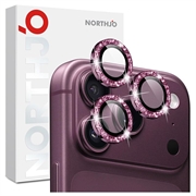 iPhone 18 Pro/18 Pro Max Northjo Glitter-Kameralinsen-Schutzfolie - Burgunderrot