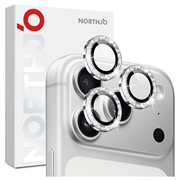 iPhone 18 Pro/18 Pro Max Northjo Glitter-Kameralinsen-Schutzfolie - Silber