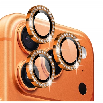 iPhone 17 Pro/17 Pro Max Northjo Strass Kamera Objektivschutz Set - Orange