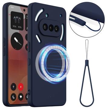 Nothing Phone (3a) Liquid Silikonhülle - MagSafe-kompatibel - Dunkel Blau