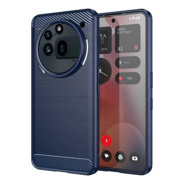 Nothing Phone (3a) Pro Gebürstete TPU Hülle - Karbonfaser