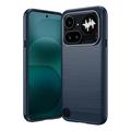 Nothing Phone (4a) Pro Gebürstete TPU Hülle - Karbonfaser - blau