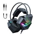 Onikuma X20 Gaming-Kopfhörer - RGB, Stereo-Surround-Sound, HD-Mikrofon - Schwarz